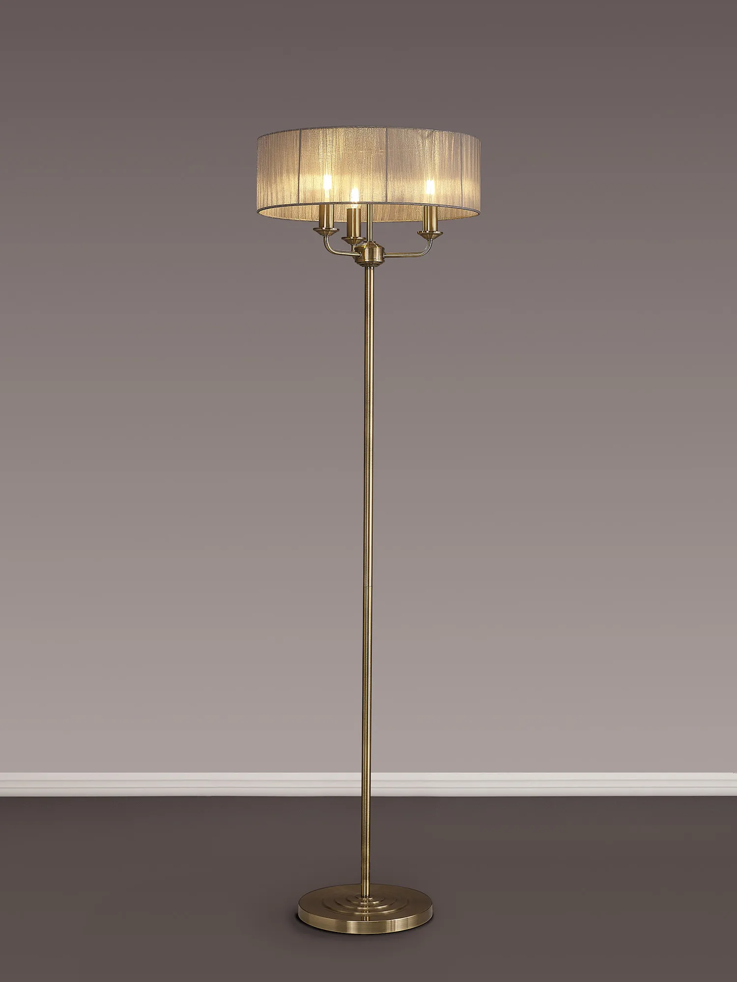 Banyan AB GR Floor Lamps Deco Shaded Floor Lamps